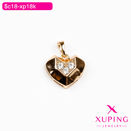 (XPF_00446) Dije de corazón facetado