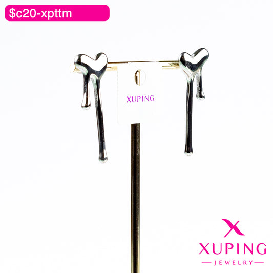 (XPB_02469) Aretes de corazón derretido