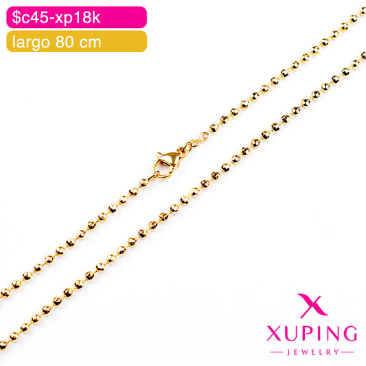 (XPE_00561) Cadena de bolas 80 cm