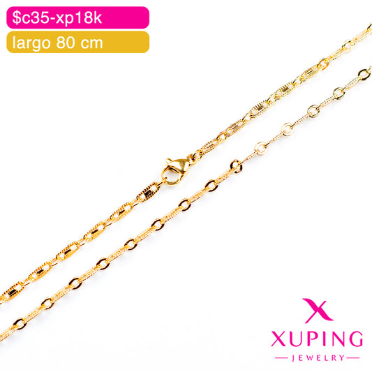 (XPE_00562) Cadena eslabón valentino 80 cm