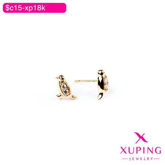 (XPB_02749) Aretes pegados de pájaro