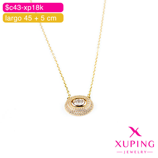 (XPE_00572) Gargantilla de óvalo 45 + 5 cm