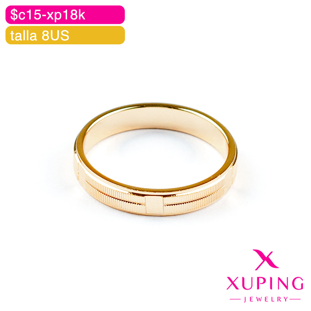 (XPA_00977) Anillo con labrado 8US