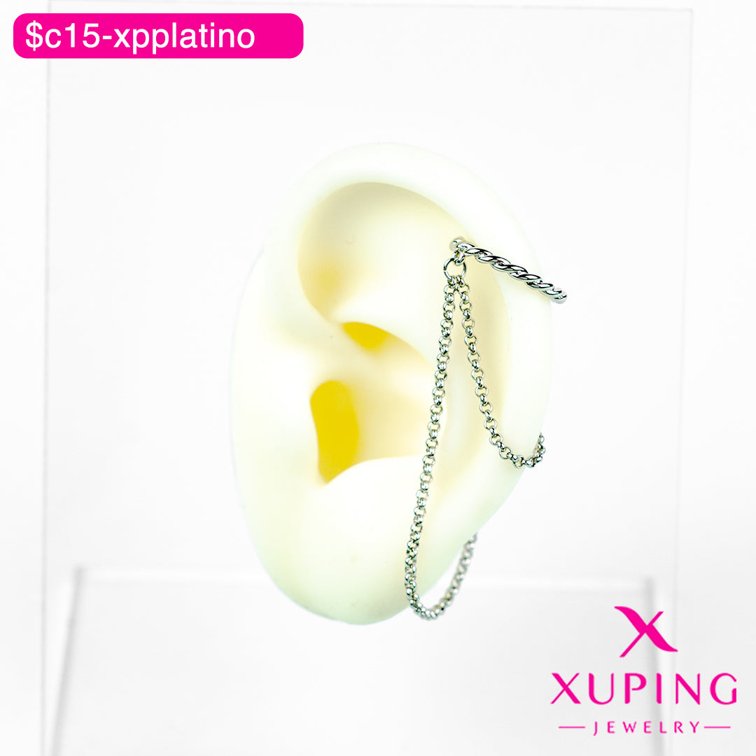 (XPB_02821) Ear cuff con cadenas