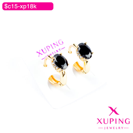 (XPB_02862) Aretes de zirconia ovalada