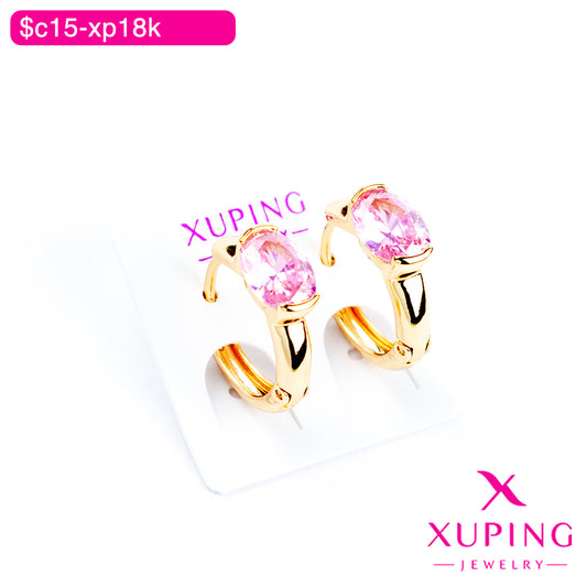 (XPB_02872) Aretes de zirconia ovalada