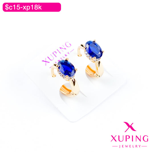 (XPB_02874) Aretes de zirconia ovalada