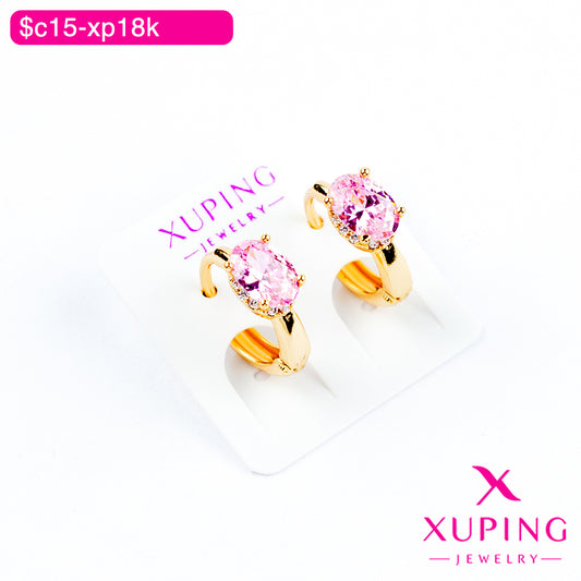 (XPB_02875) Aretes de zirconia ovalada