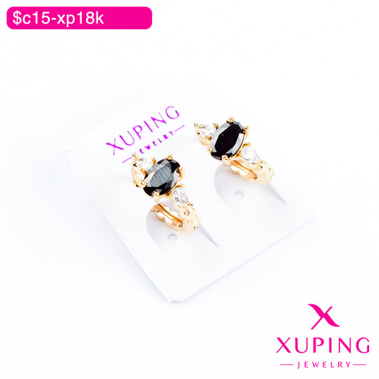 (XPB_02879) Aretes de zirconia ovalada