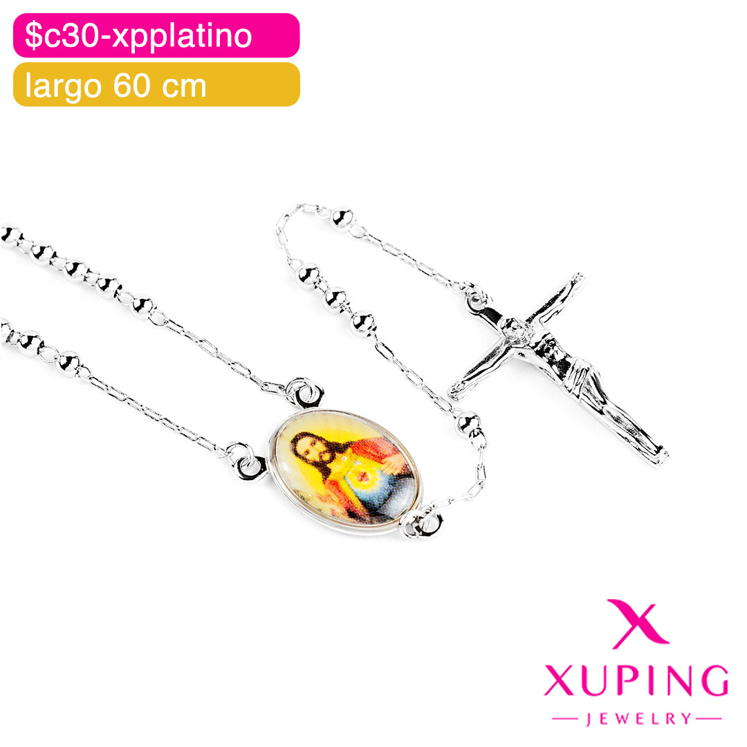 (XPE_00618) Rosario del Sagrado Corazón de Jesús 60 cm