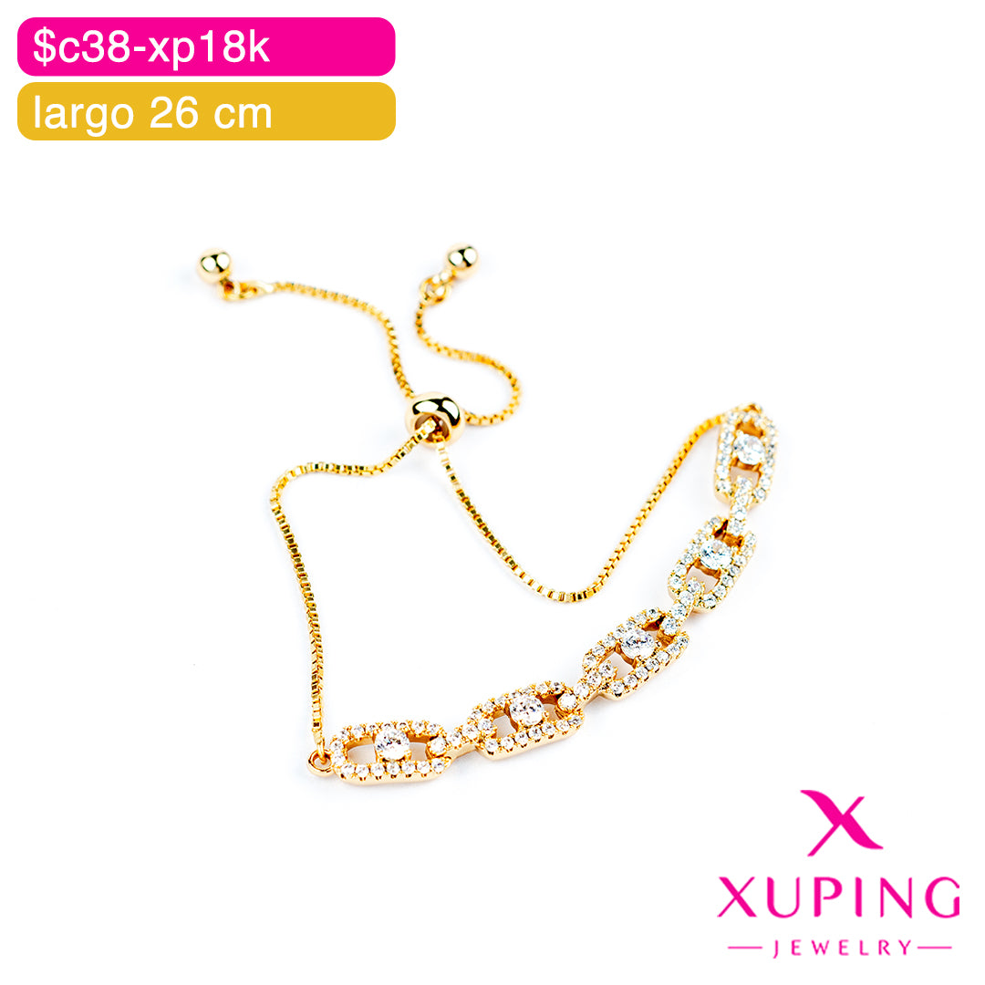 (XPH_00739) Pulsera ajustable de rectángulos