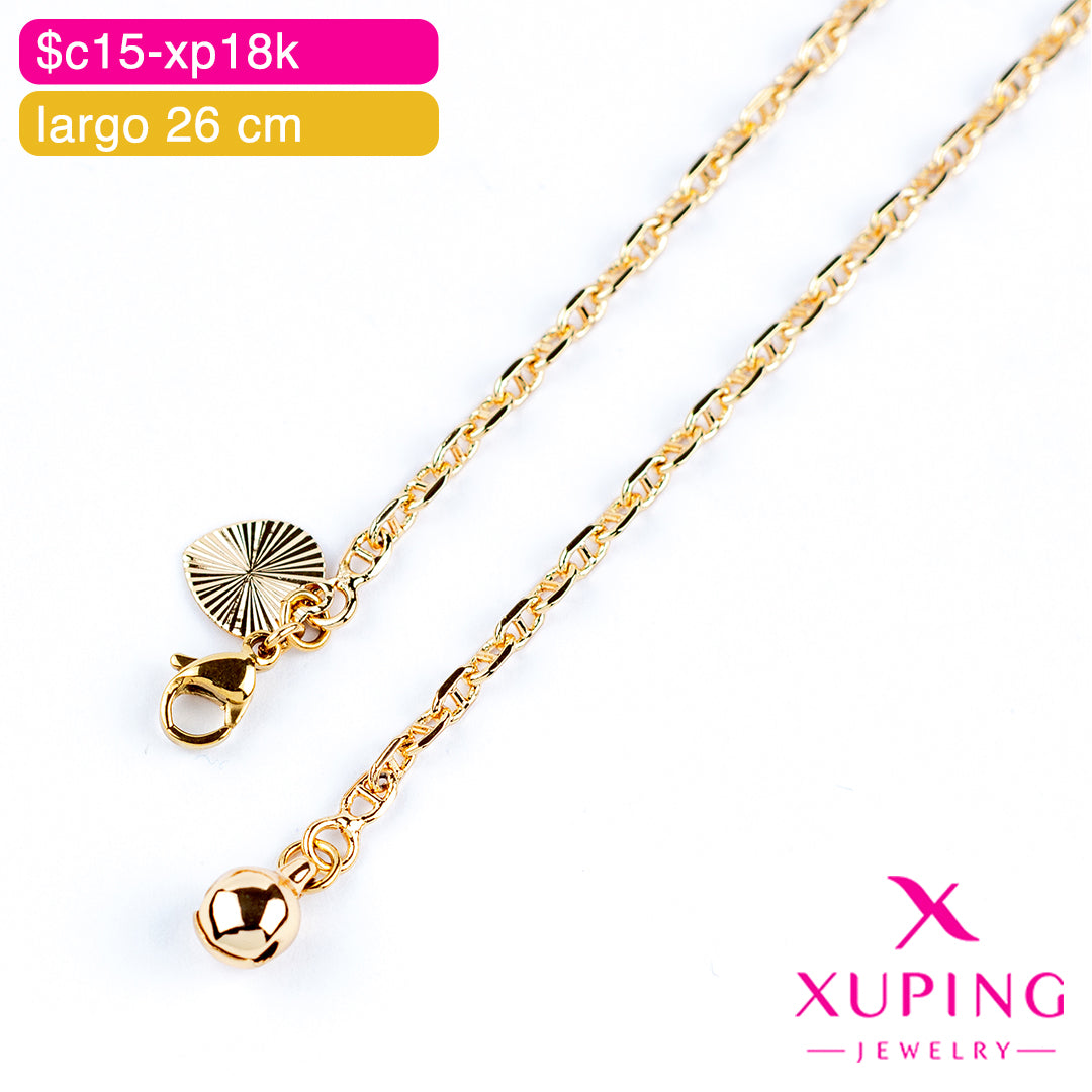 (XPI_00480) Tobillera eslabón de ancla 26 cm