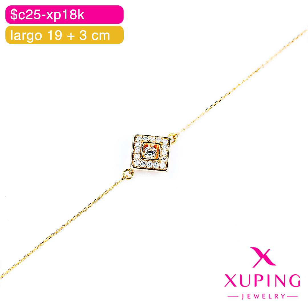 (XPH_00750) Pulsera de rombo 19 + 3 cm