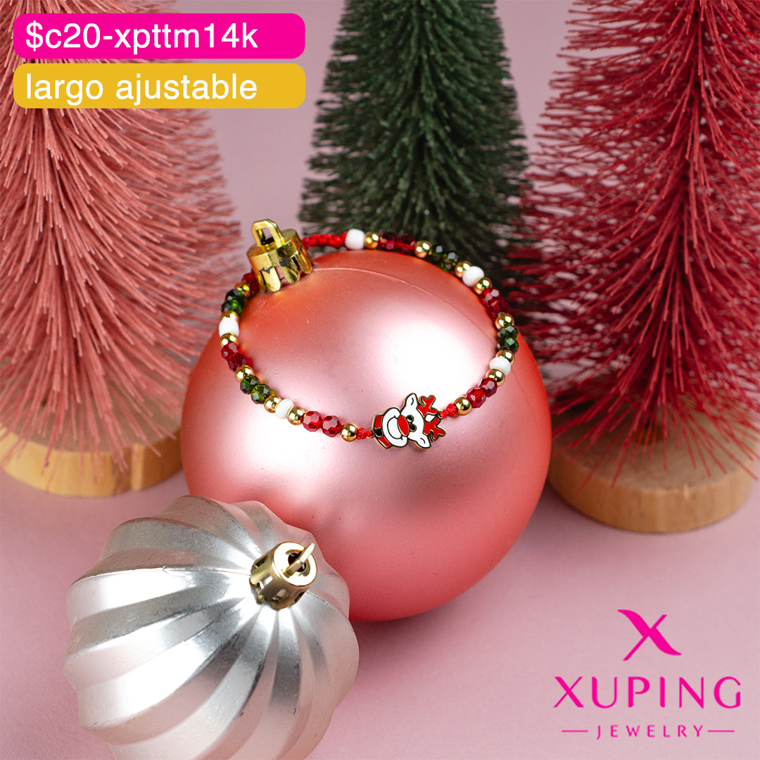 (XPH_00762) Pulsera ajustable de reno 14K