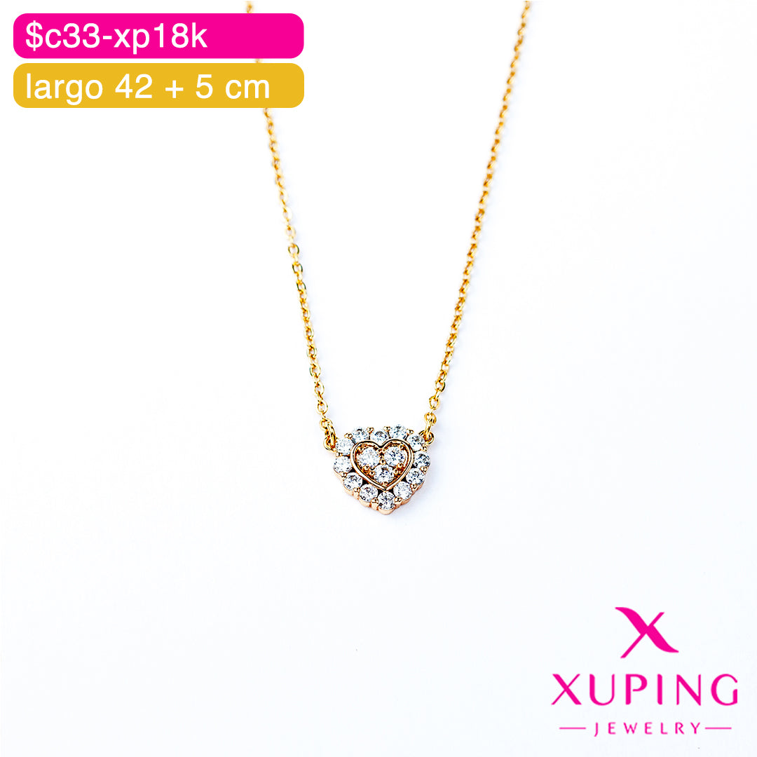 (XPE_00626) Gargantilla de corazón 42 + 5 cm