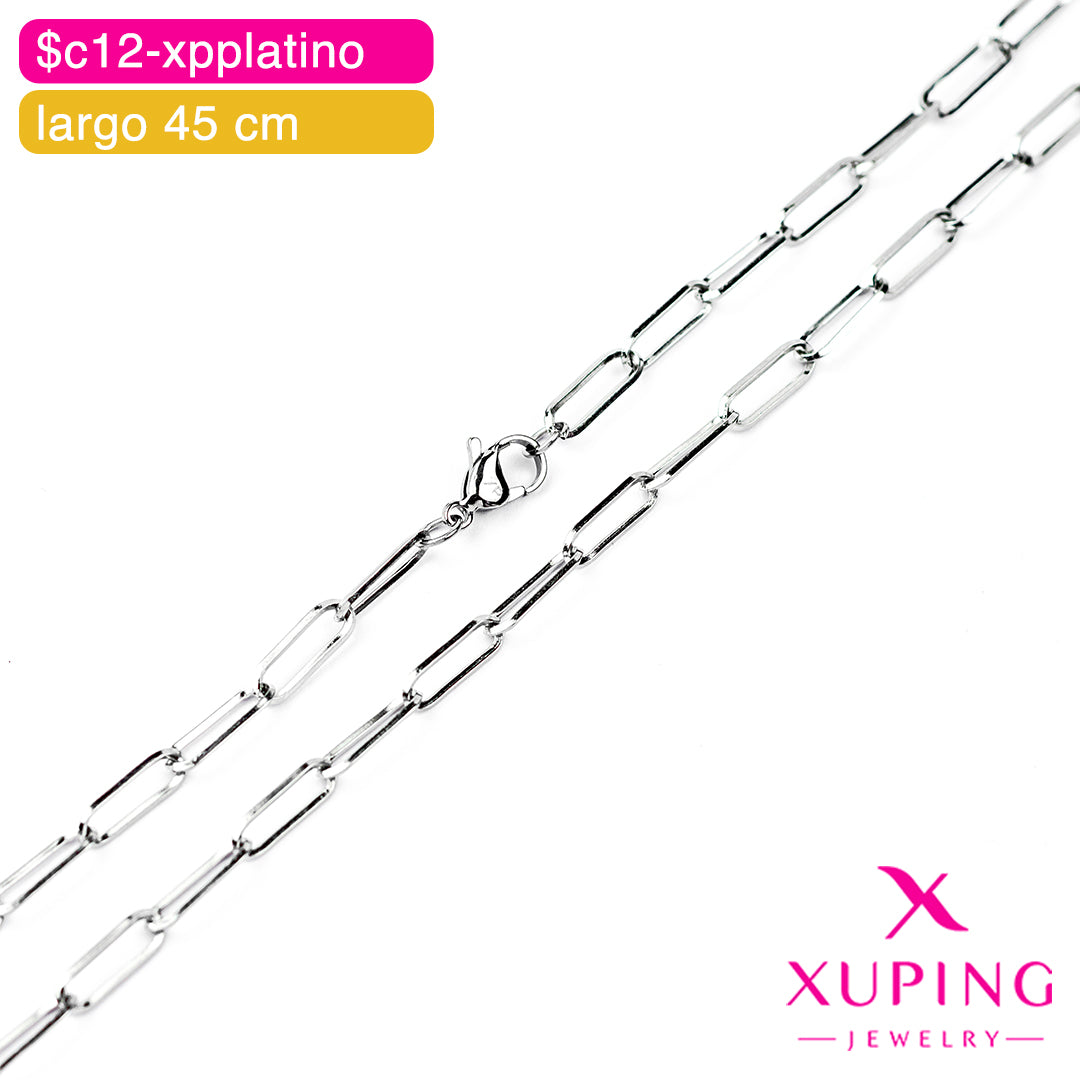 (XPE_00640) Cadena paperclip 45 cm