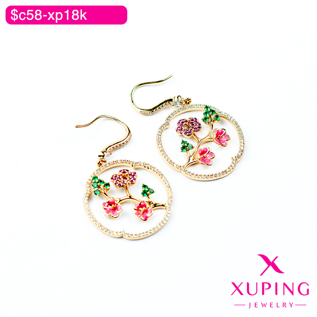 (XPB_03067) Aretes largos de flores
