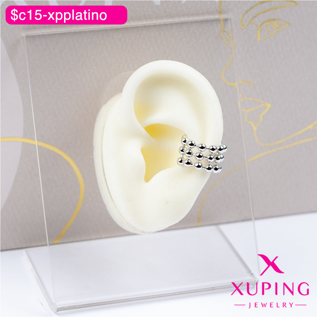 (XPB_03190) Ear cuff de bolitas