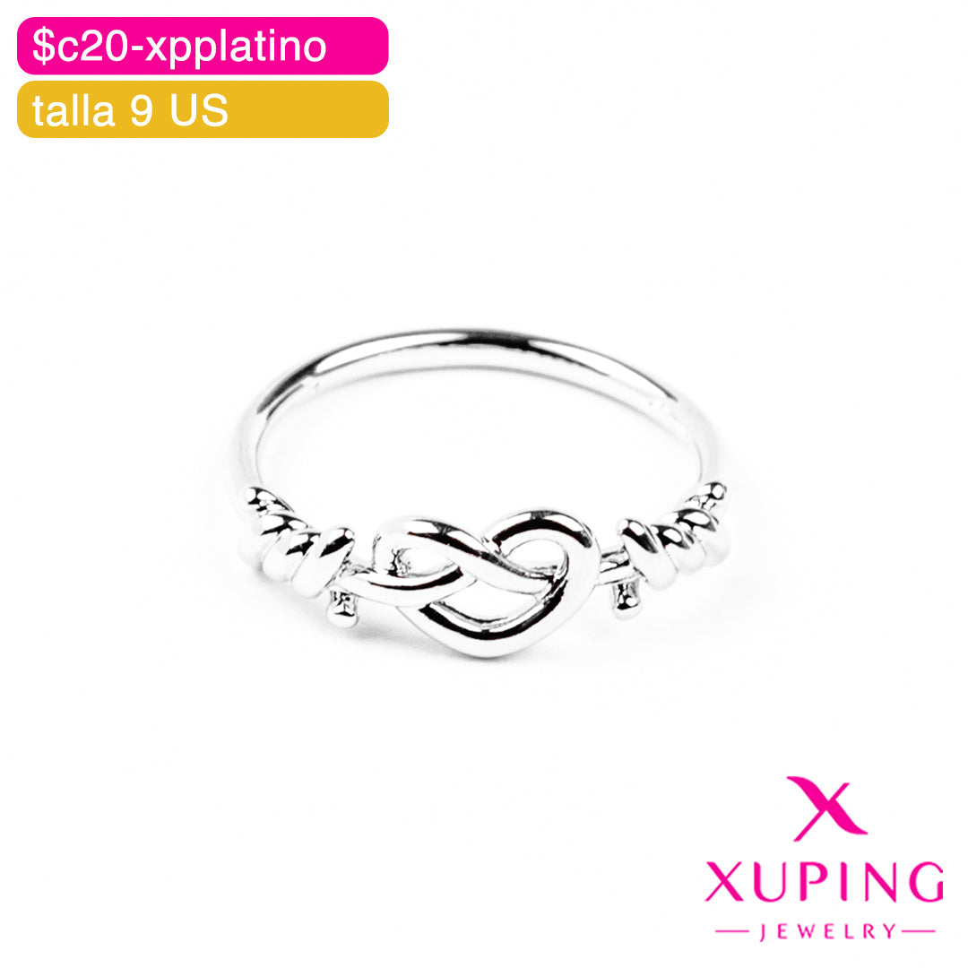 (XPA_01081) Anillo de corazón y púas 9 US