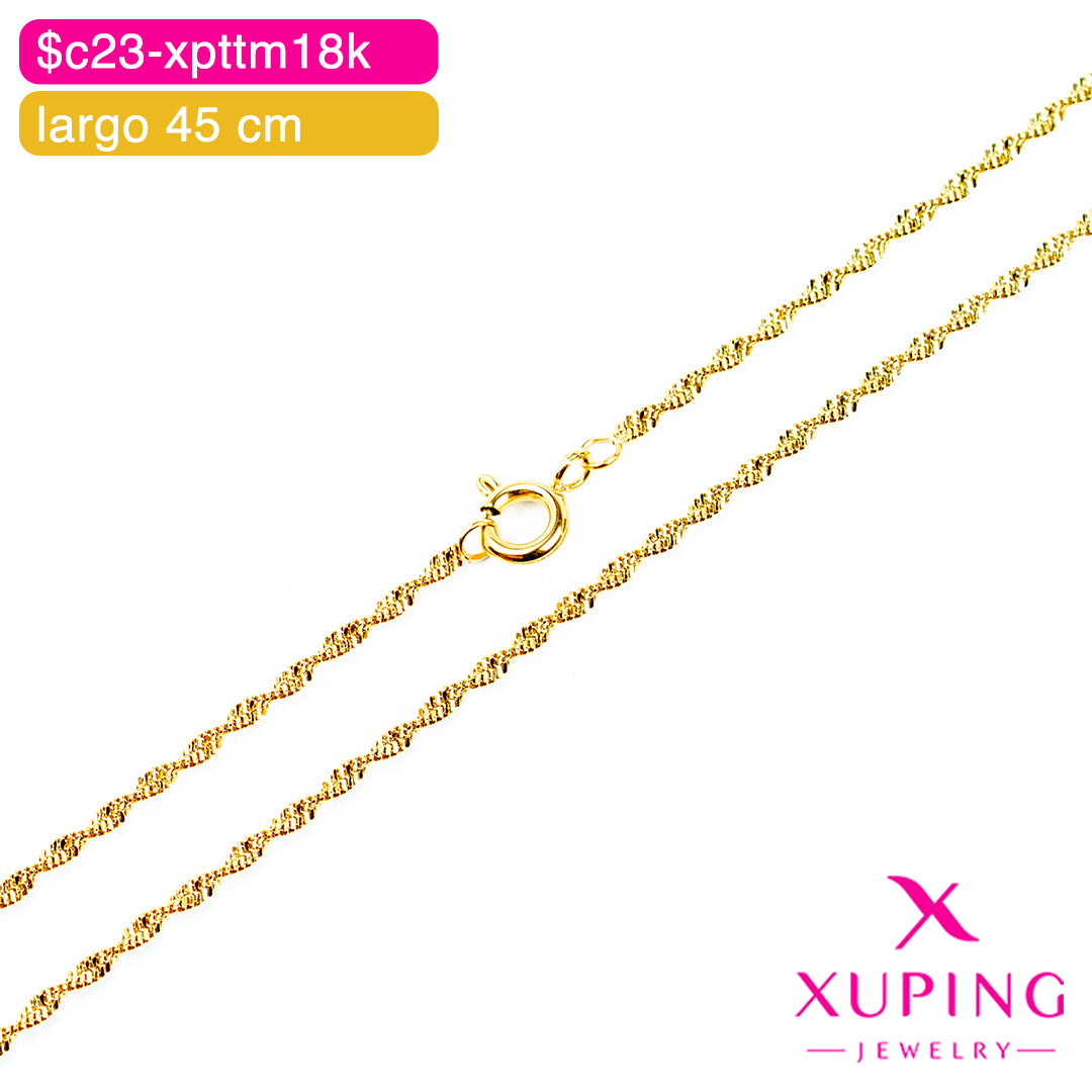 (XPE_00688) Cadena eslabón singapur 45 cm