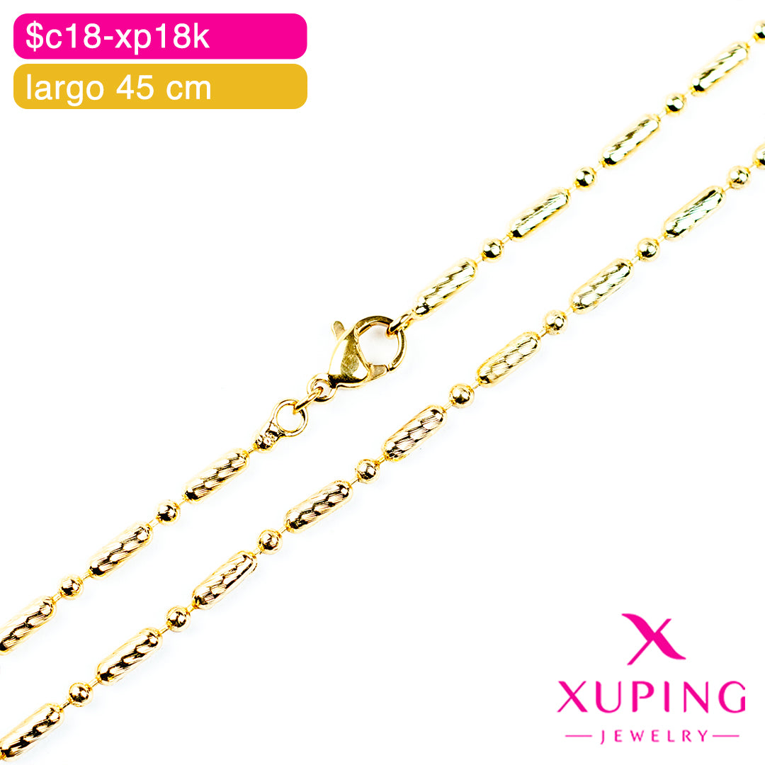 (XPE_00691) Cadena de barras y bolas 45 cm