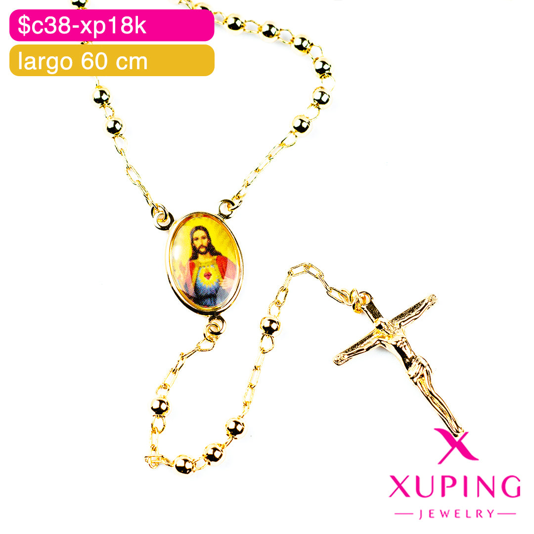 (XPE_00676) Rosario del Sagrado Corazón de Jesús 60 cm
