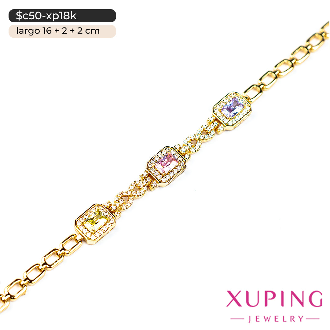 Pulsera de rectángulos e infinitos