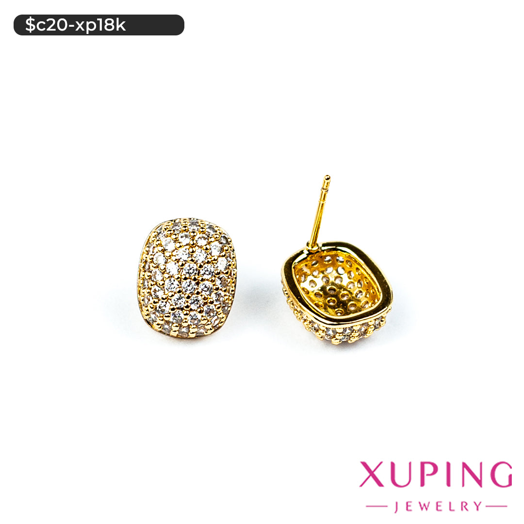 Aretes pegados de pastilla