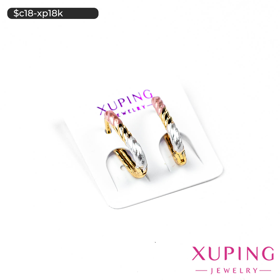 Aretes en 3 tonos