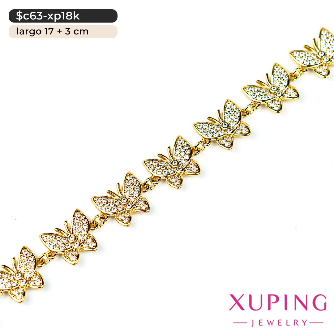 Pulsera de mariposas | 17 cm