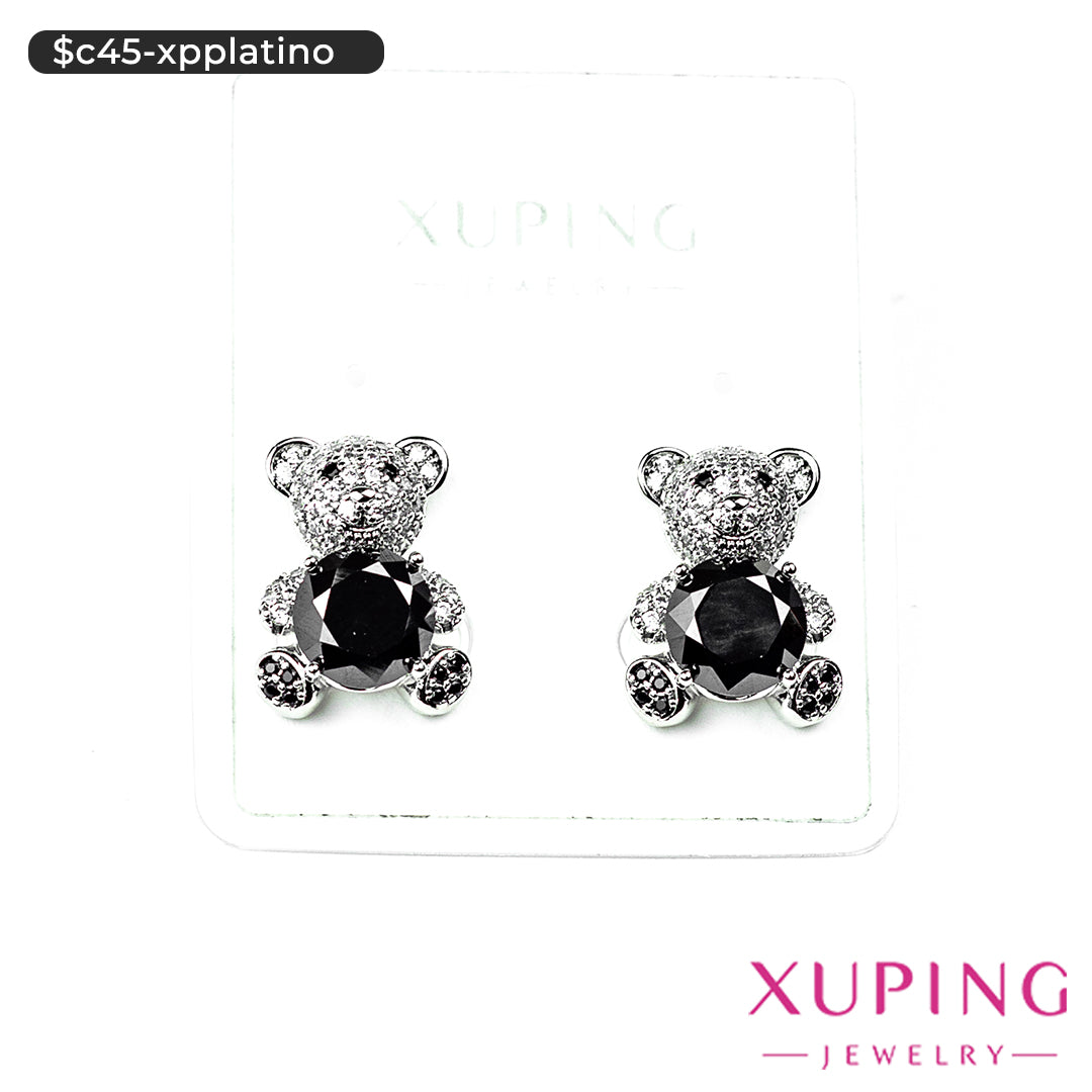 Aretes pegados de oso