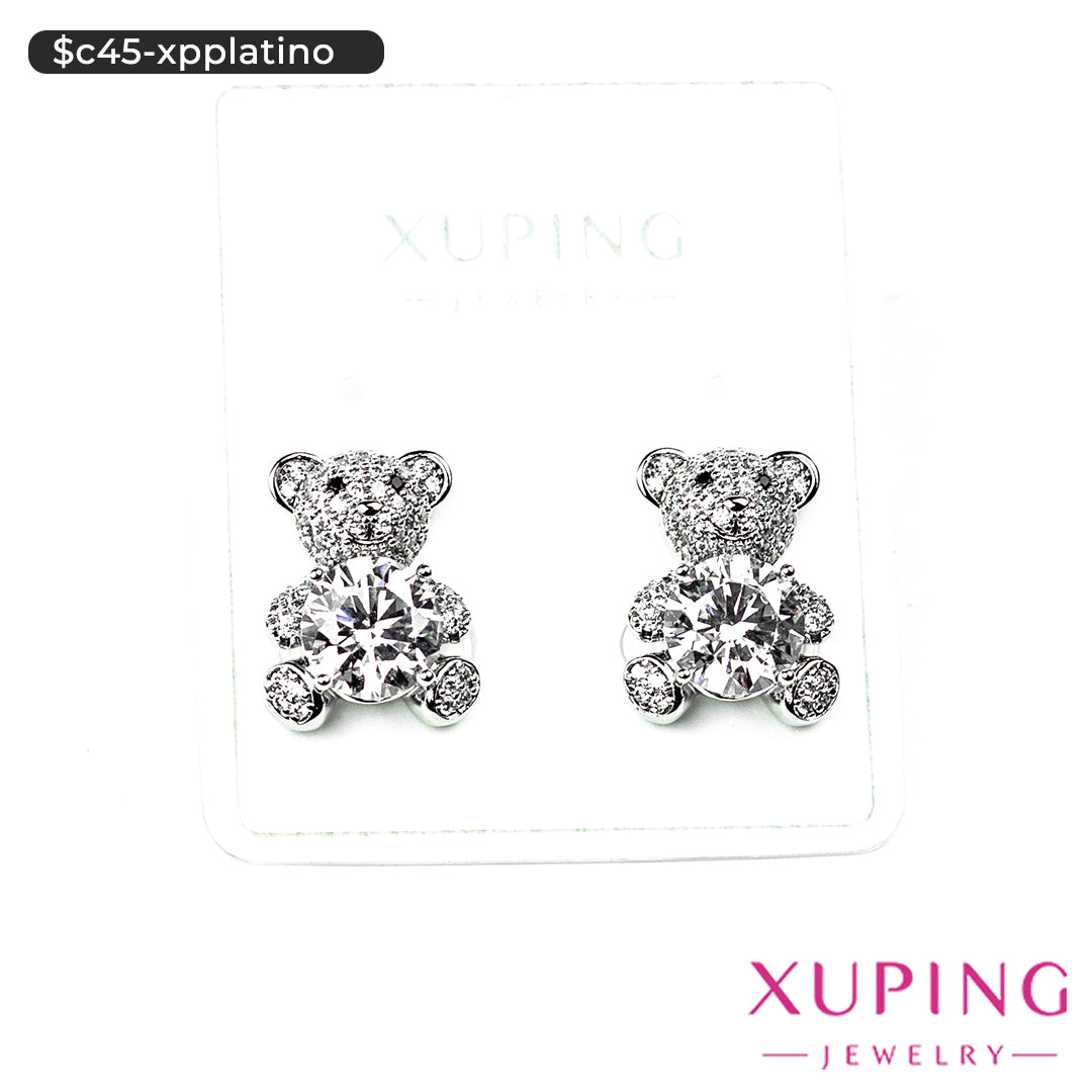 Aretes pegados de oso