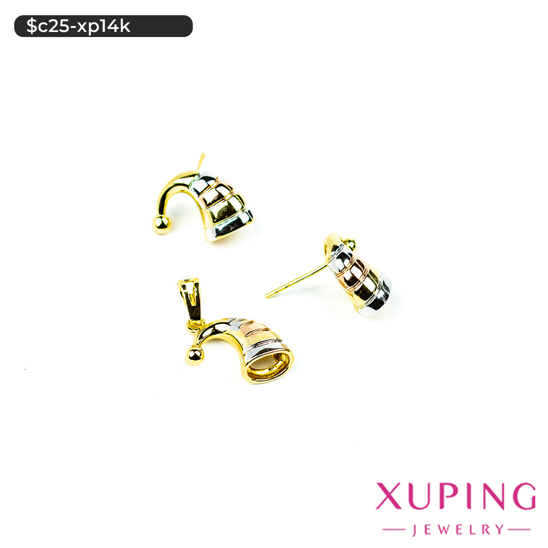 Juego de gorrito en 14K