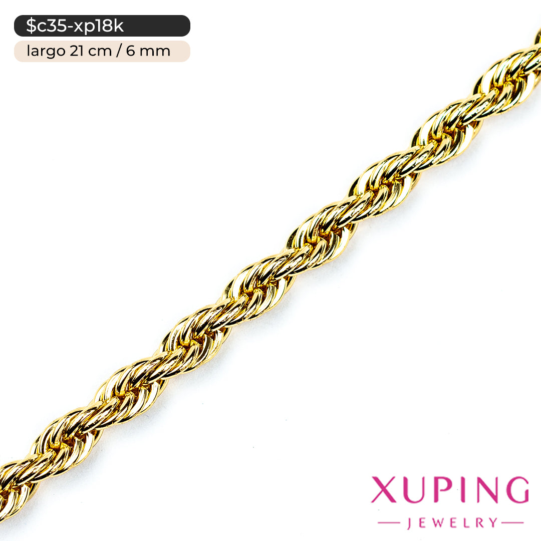 Pulsera de lazo de 6 mm | 21 cm