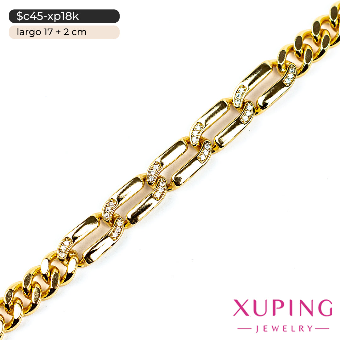 Pulsera eslabón cubano | 17 cm