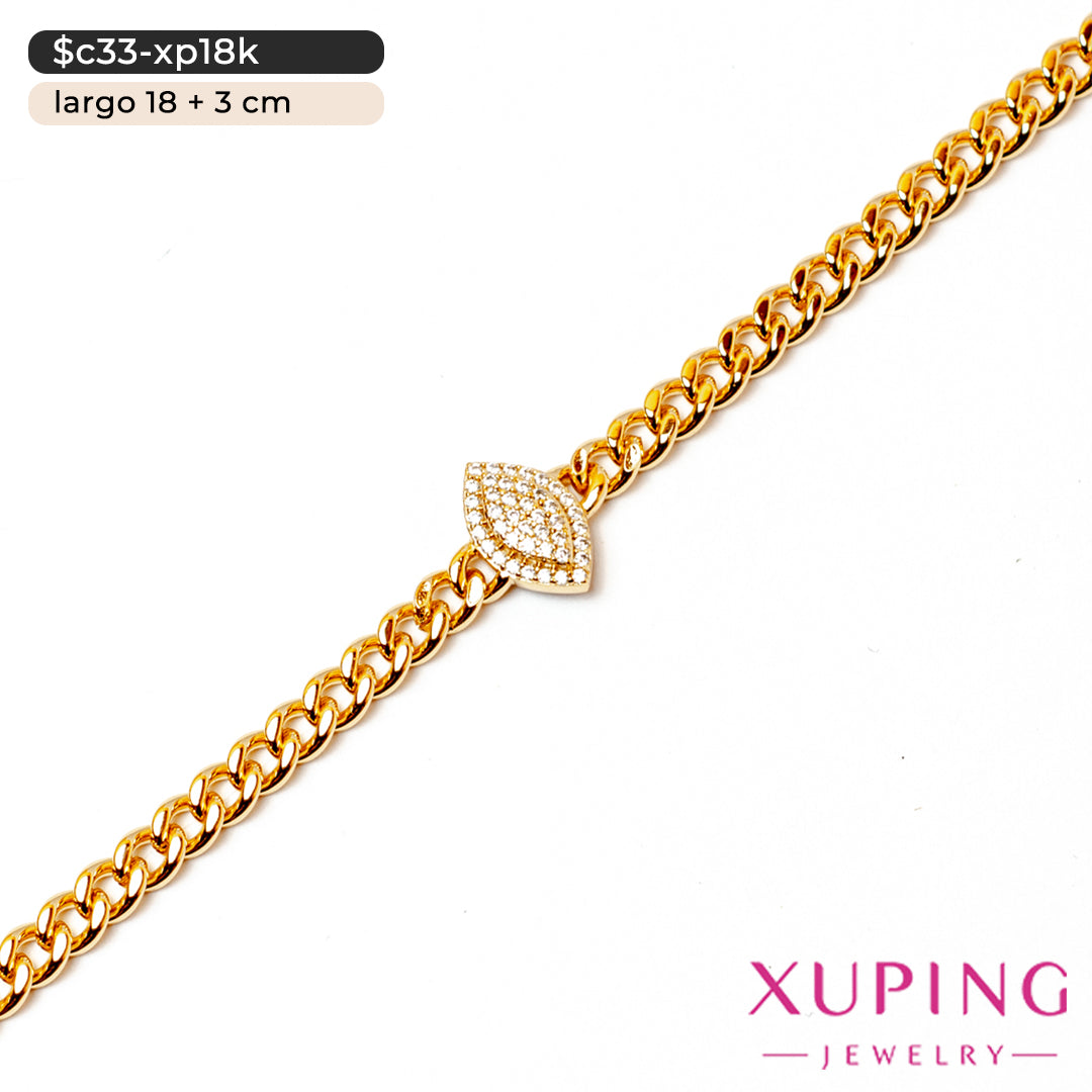 Pulsera diseño ojival | 18 cm