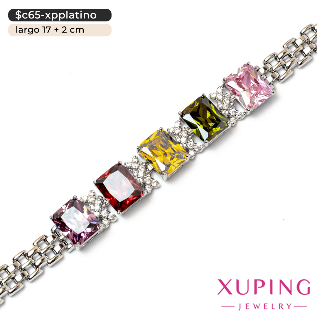 Pulsera de rectángulos | 17 cm