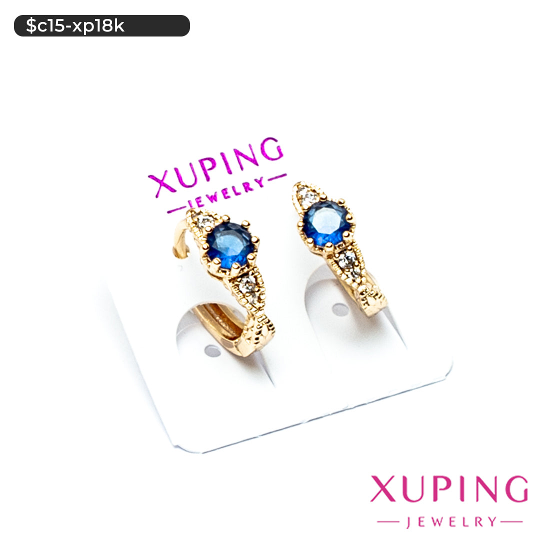 Aretes de zirconia enlazada