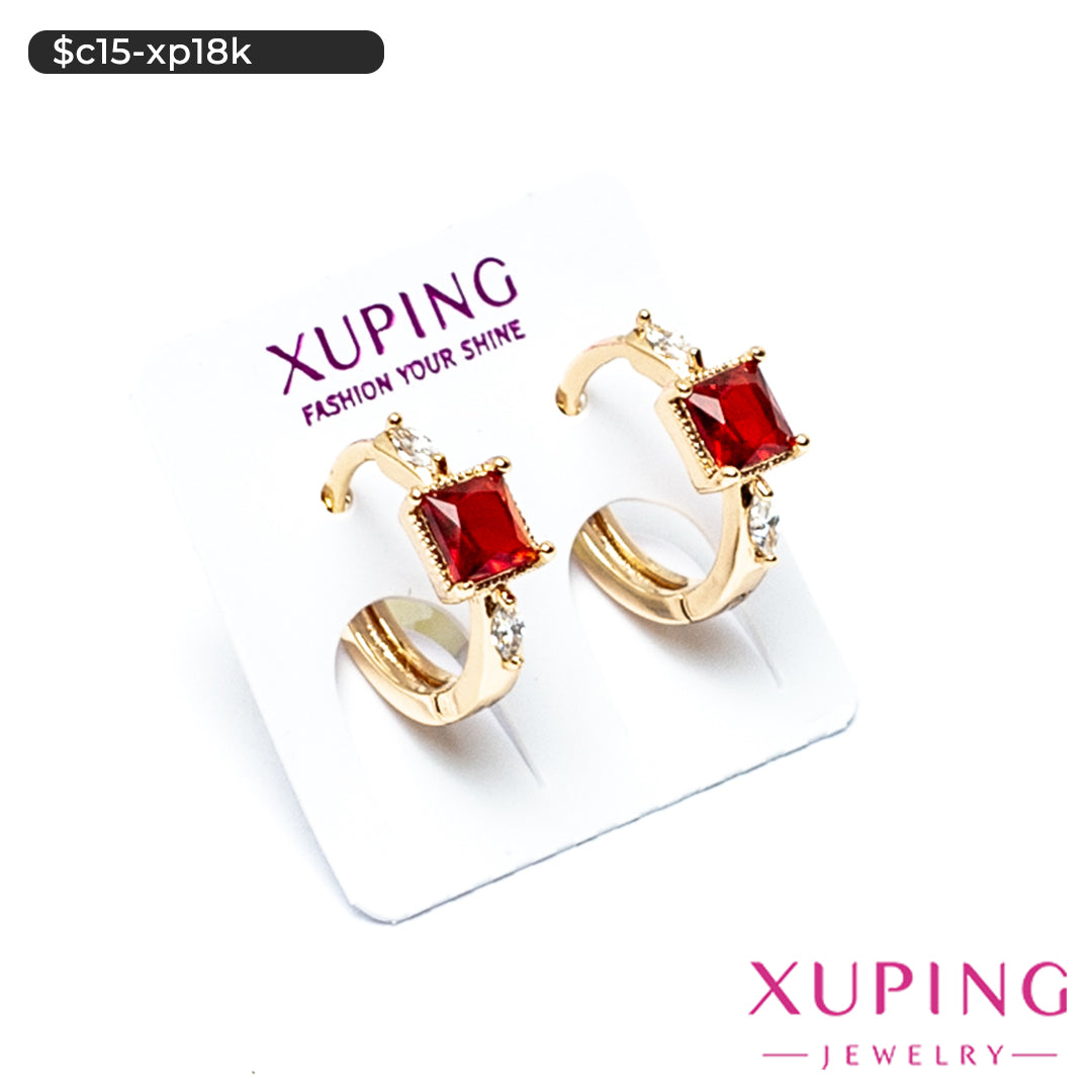 Aretes de cuadrado biselado