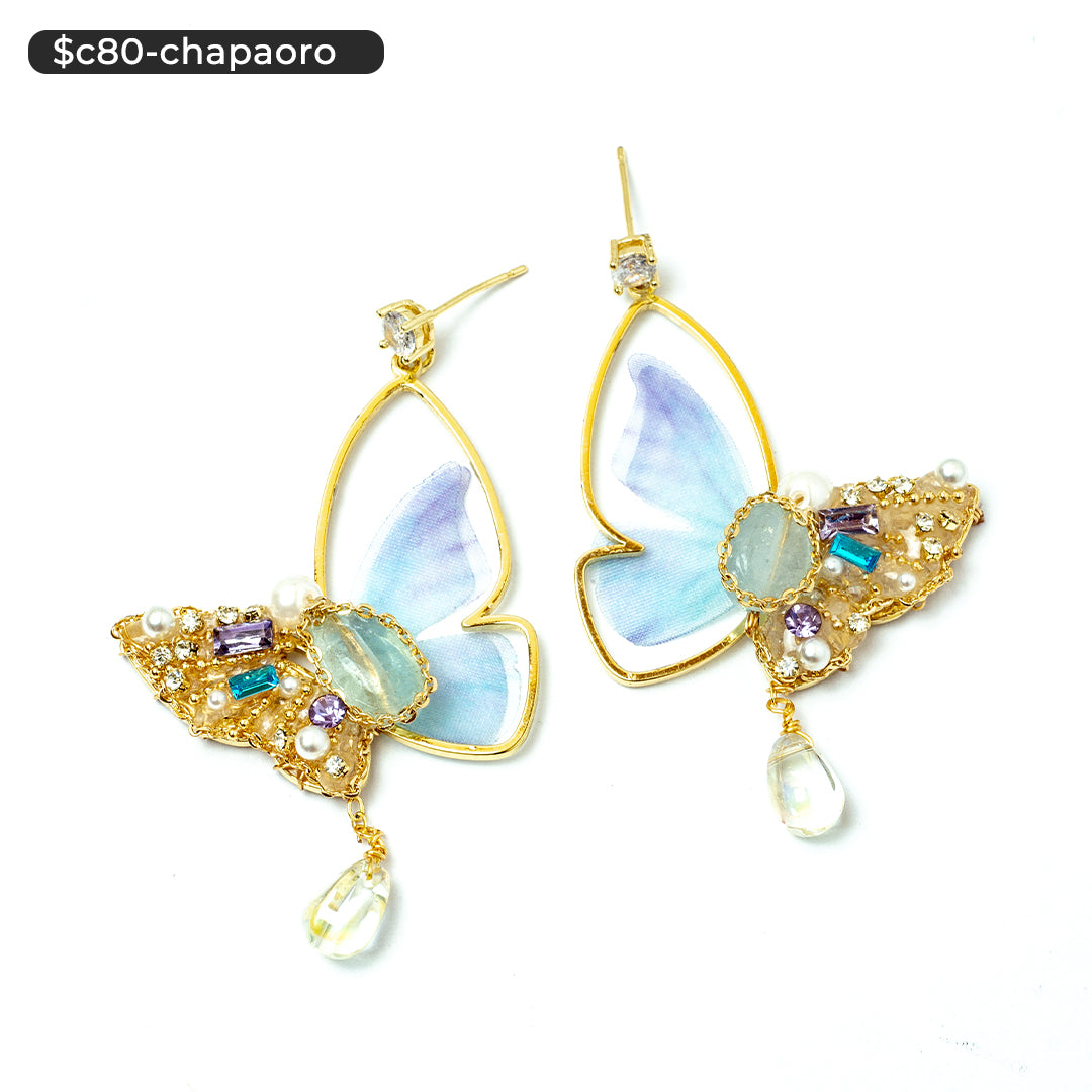 Aretes de mariposa