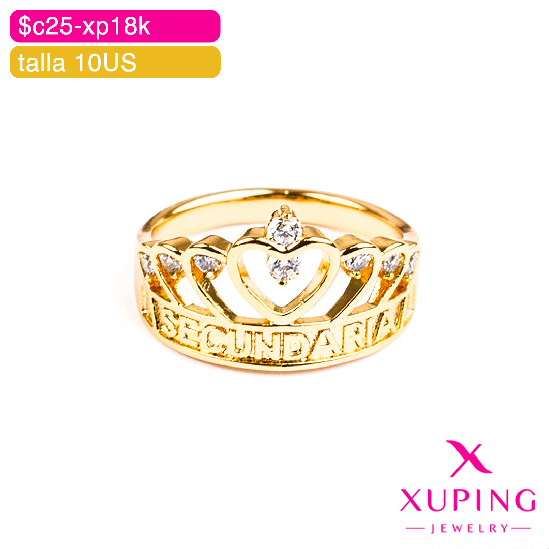 (XPA_00416) Anillo de graduación para secundaria 10 US