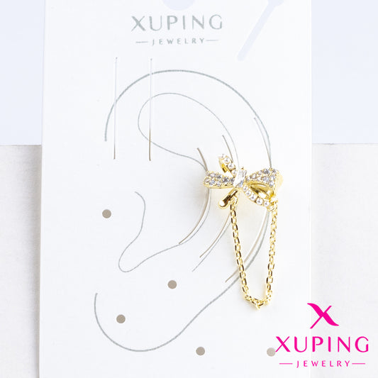 (XPB_01965) Ear cuff de moño 14K