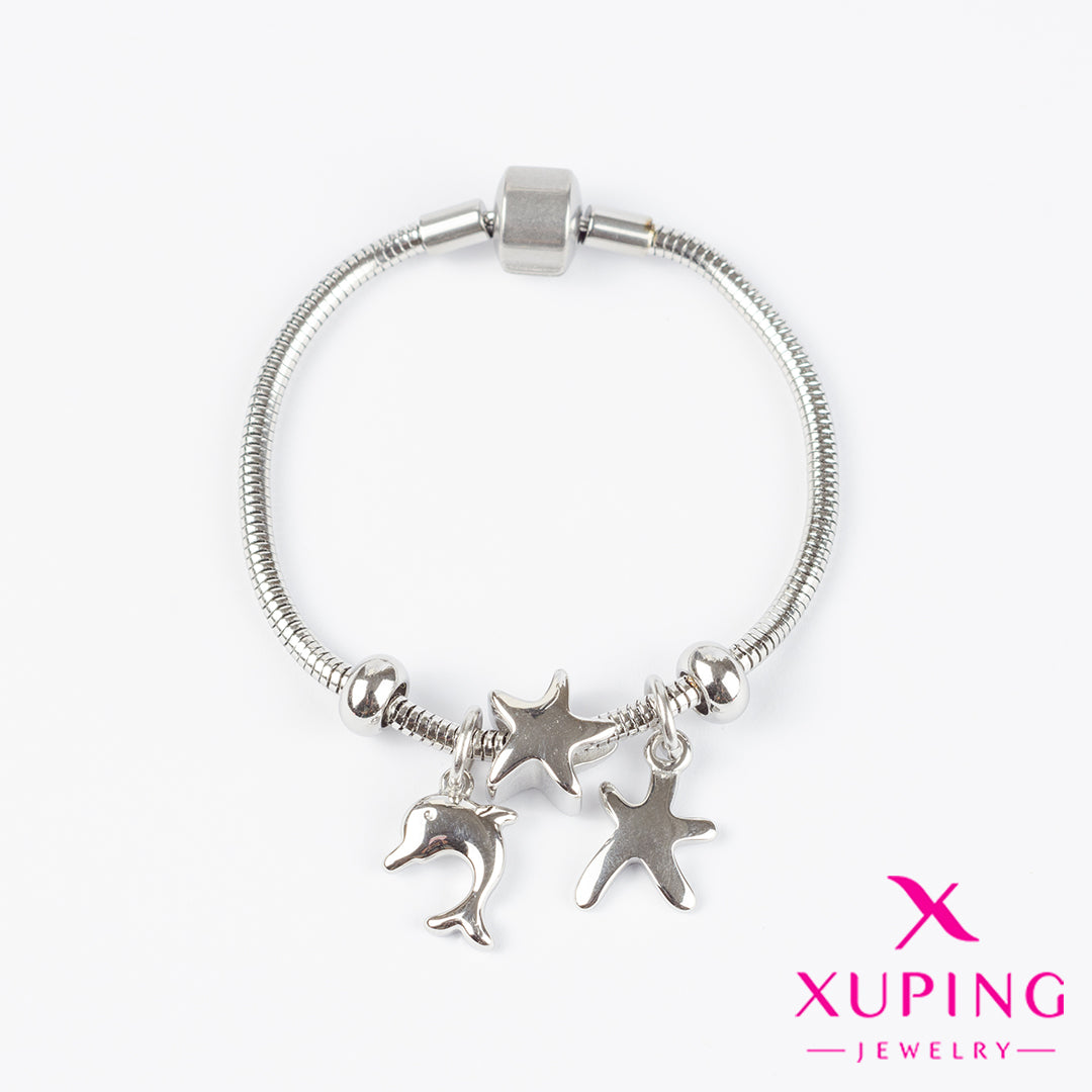 (XPH_00476) Pulsera con charms 17 cm