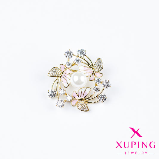 (XPD_00026) Broche de mariposas 10K