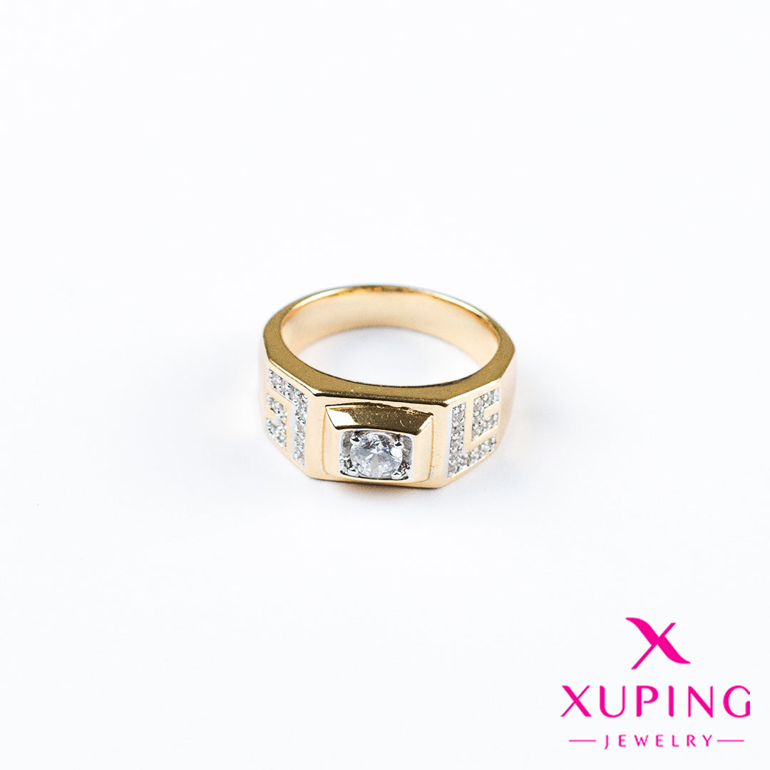 (XPA_00743) Anillo de zirconia rectangular 8US