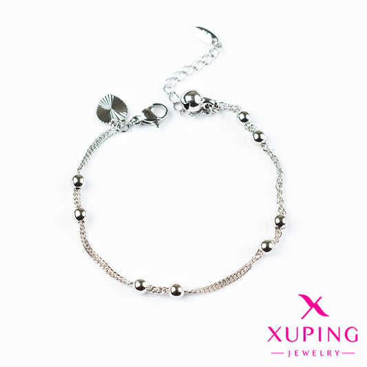 (XPH_00517) Pulsera de bolas 17 cm