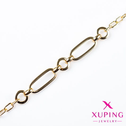 (XPH_00528) Pulsera paperclip 19 cm