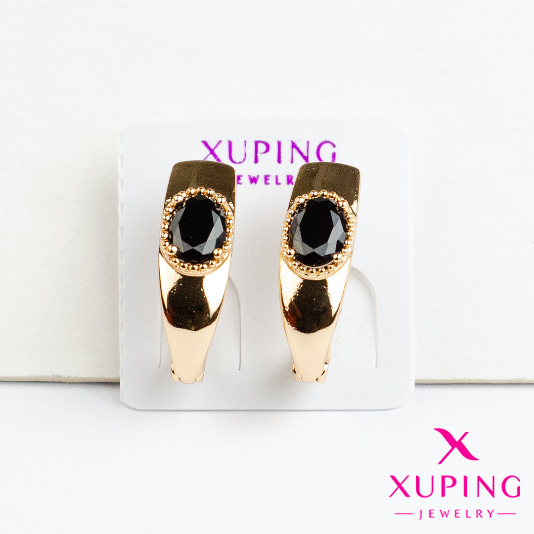 (XPB_02167) Aretes de zirconia ovalada