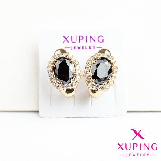 (XPB_02219) Aretes de zirconia ovalada