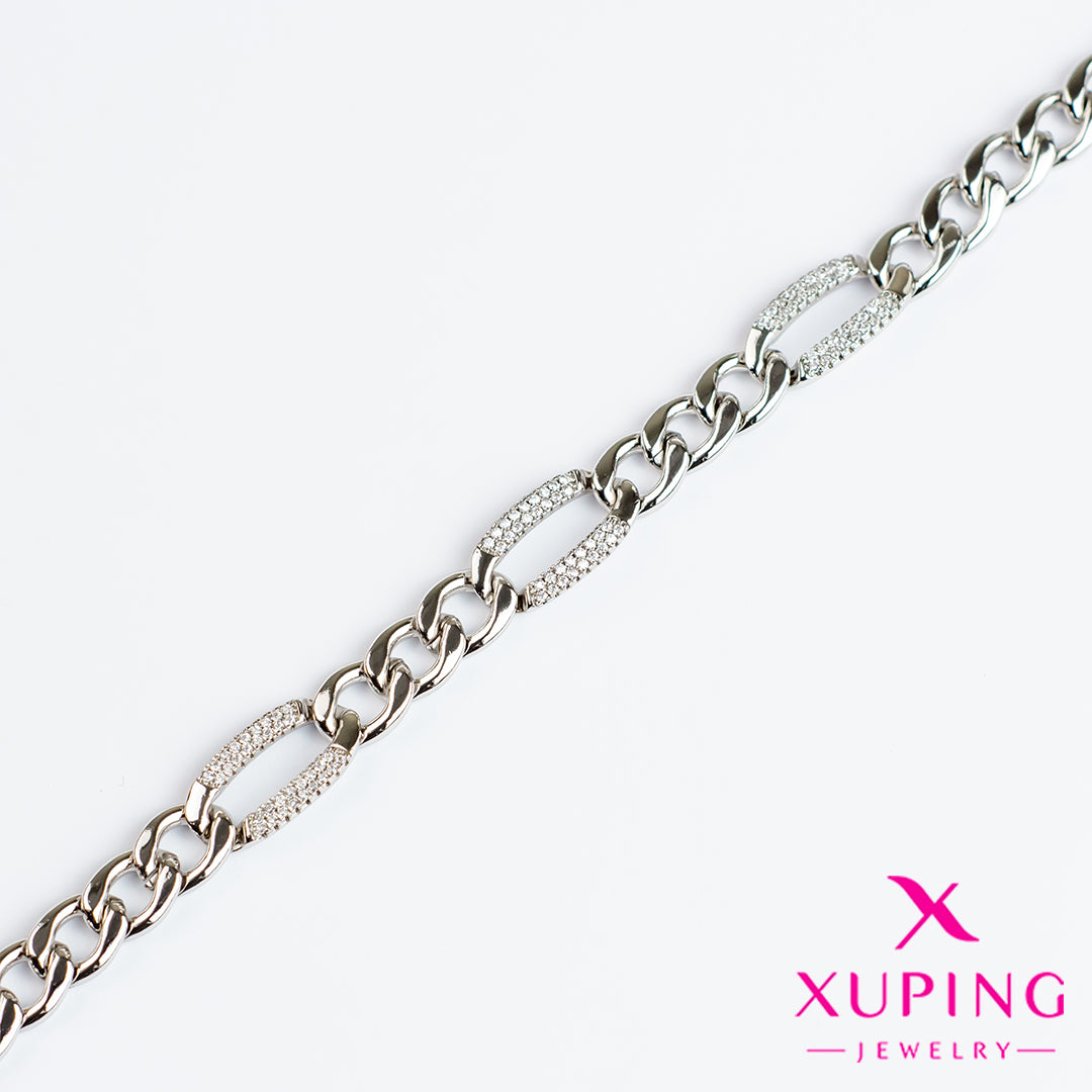 (XPH_00539) Pulsera eslabón fígaro 17 cm